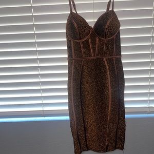 Brown sparkle dress size small from Windsor